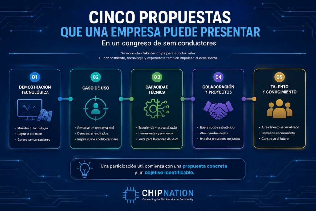 Diagrama con demostración, caso de uso, capacidad técnica, proyecto y talento
